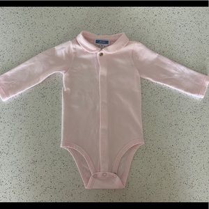 Jacadi jersey bodysuit pale pink